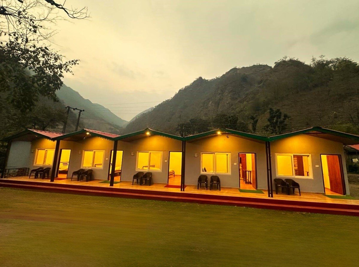 Camp Cross Fire Rishikesh mountain view cottages Ganga Uttarakhand